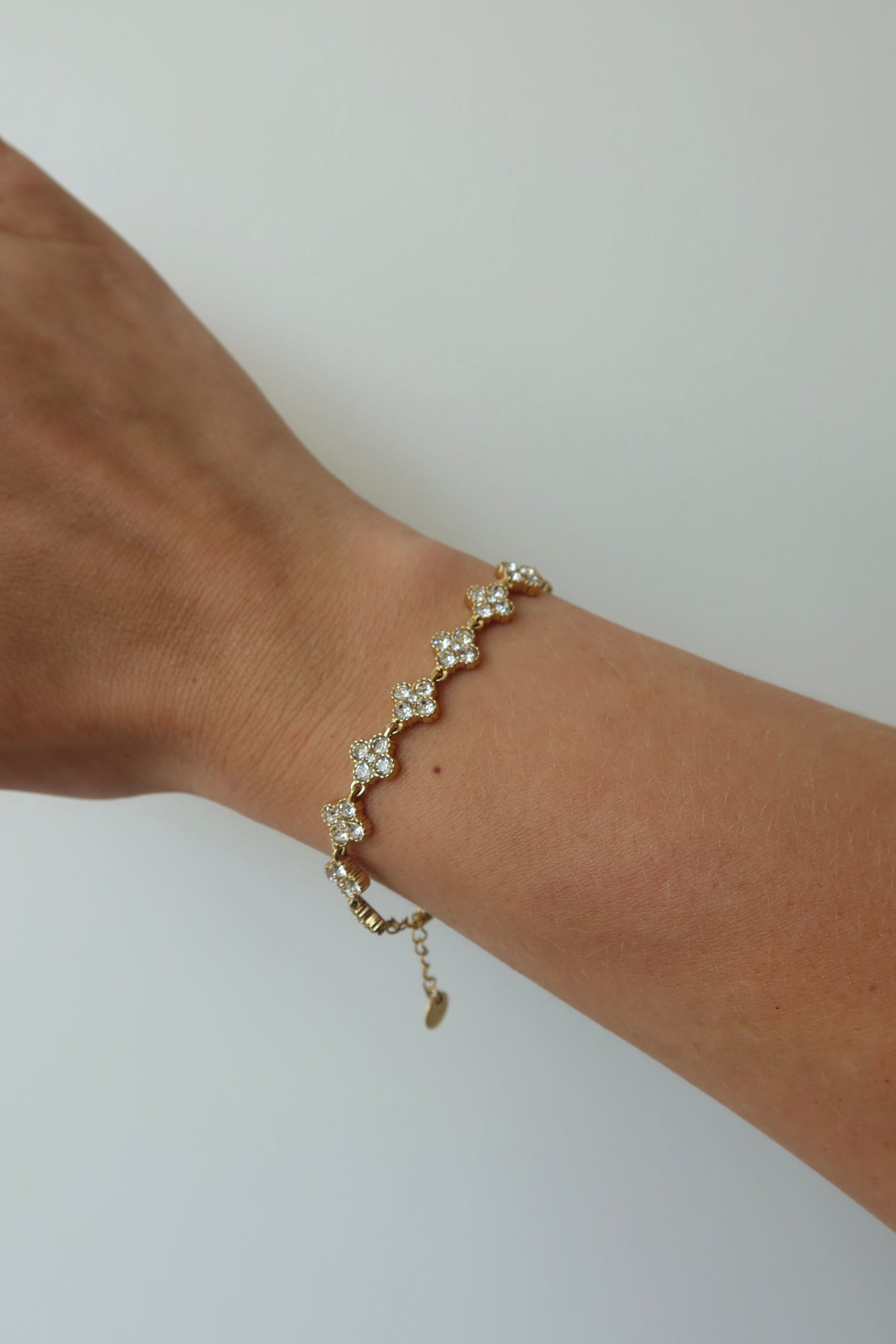 Clover Sparkle Bracelet Gold