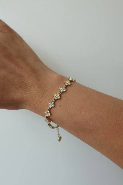 Clover Sparkle Bracelet Gold