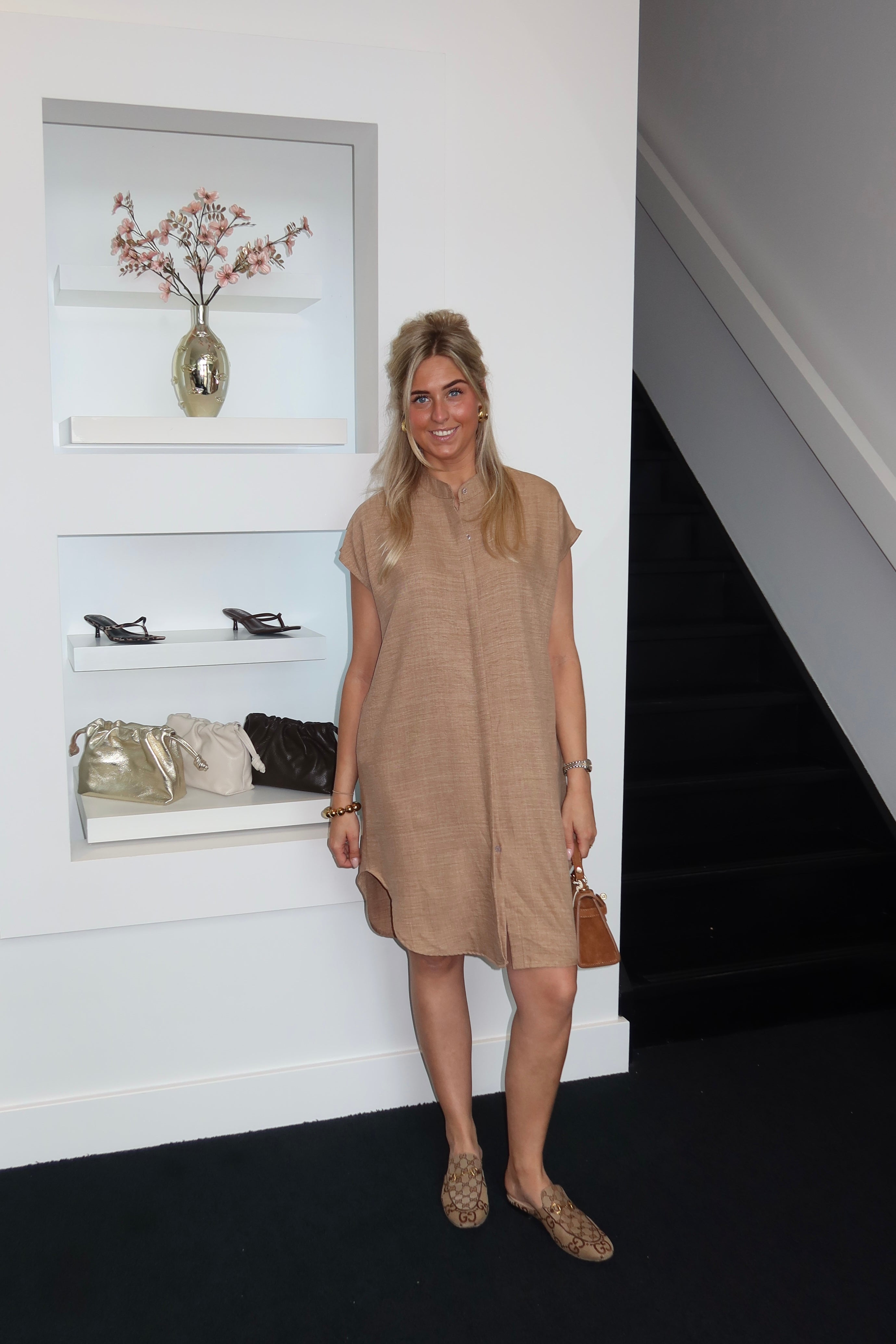 Elora Dress Camel 3966