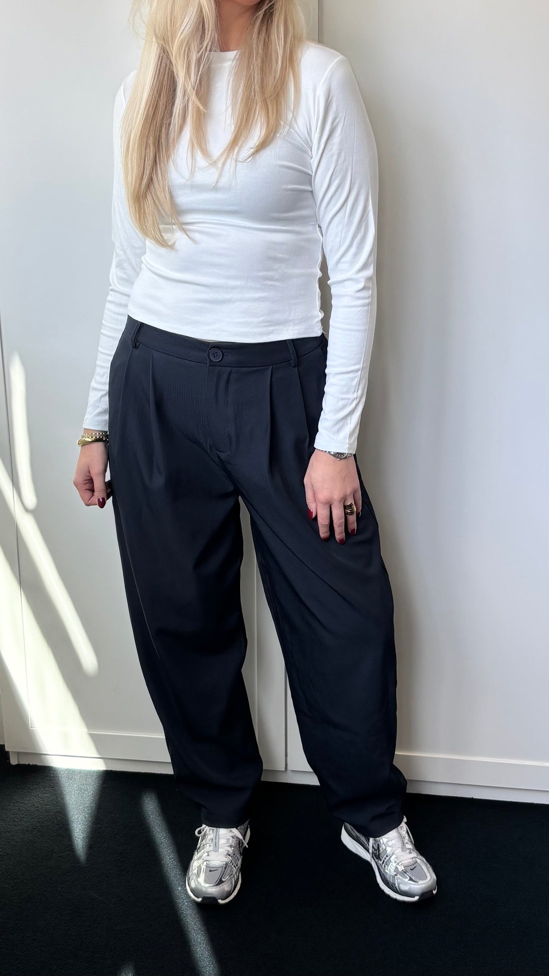 Pantalon Balloon Fit Navy 48