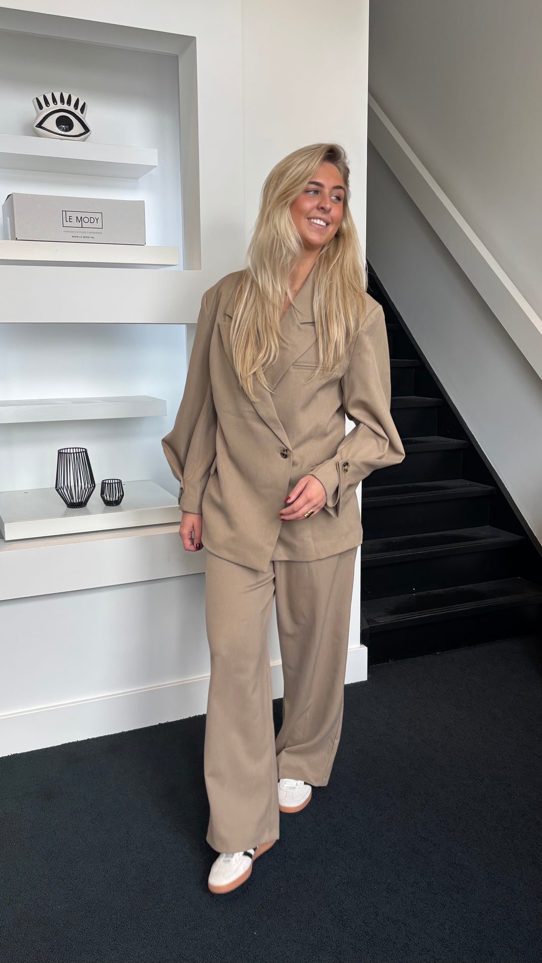 Statement Blazer Taupe 25233