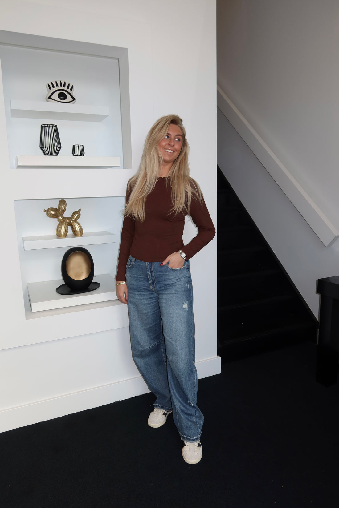 Hug Me Long Sleeve Brown 2442-6