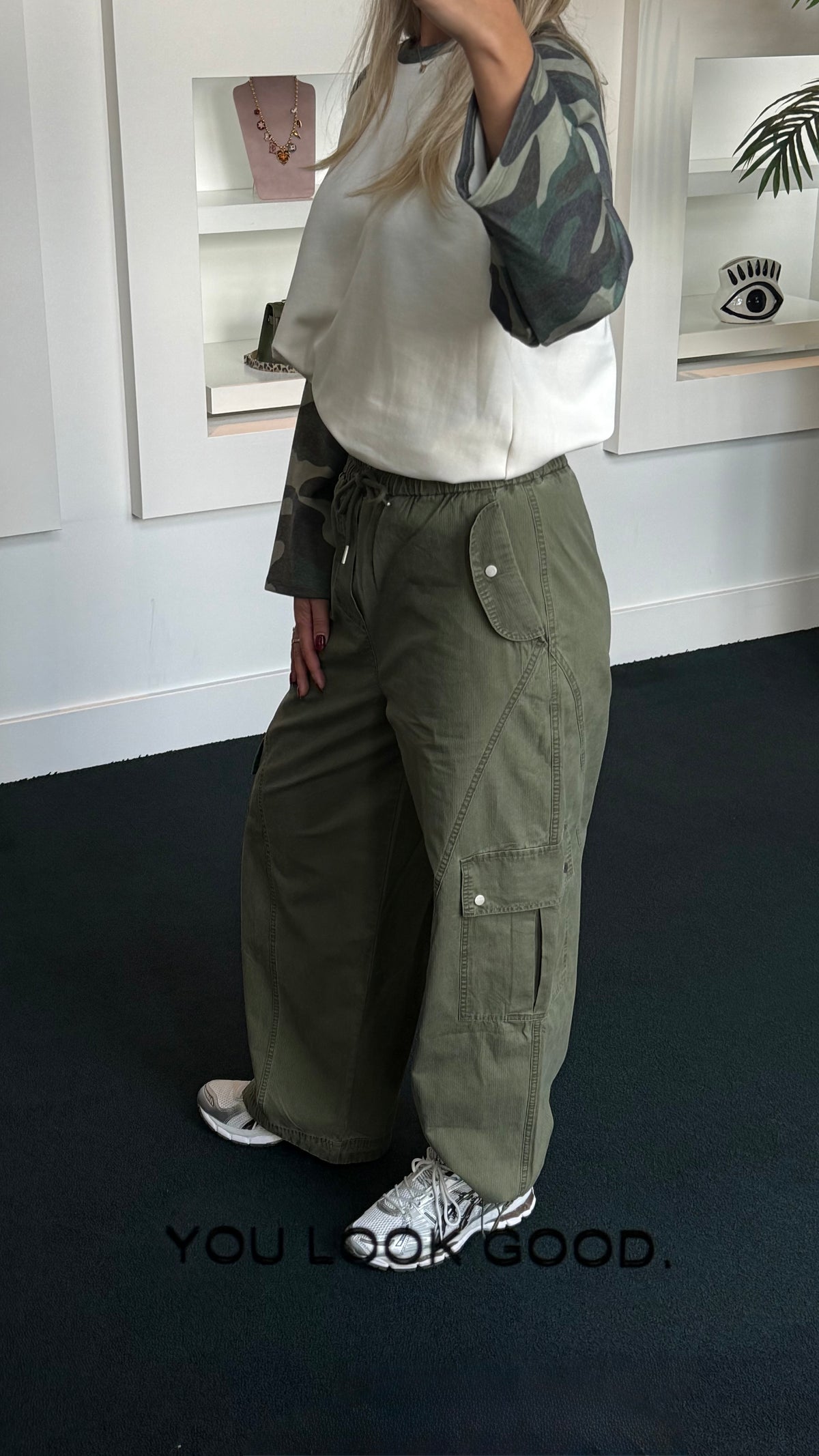 Ambika Freya Cargo Pants Khaki