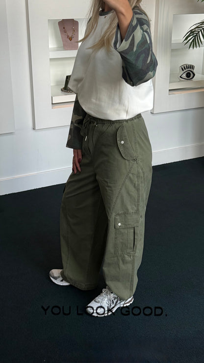 Ambika Freya Cargo Pants Khaki