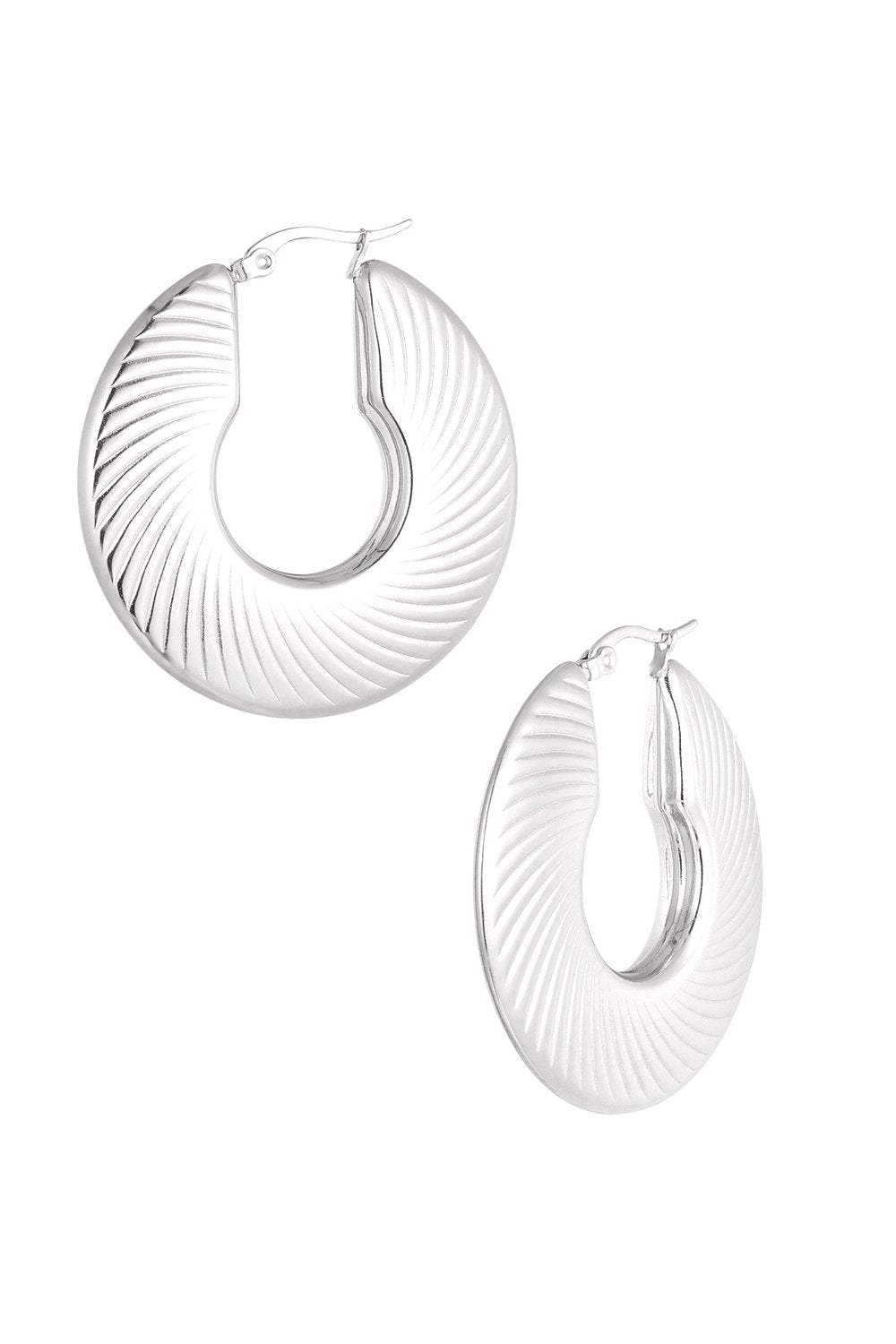 Shine Hoops Silver