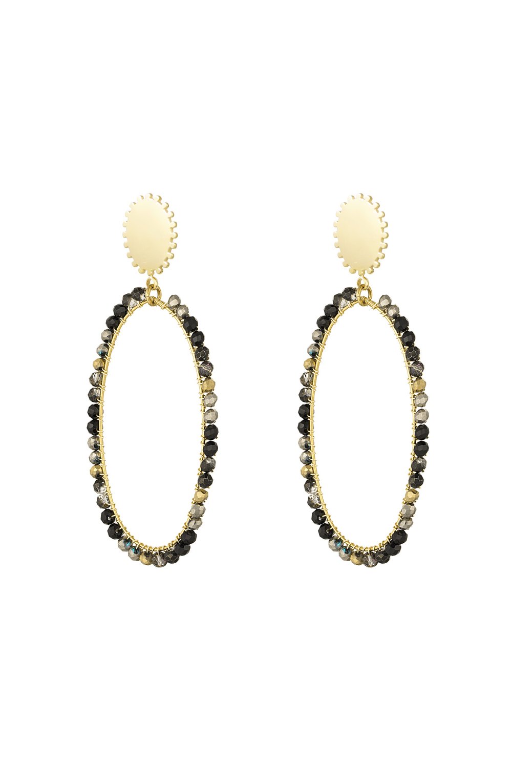 Midnight Earrings Gold