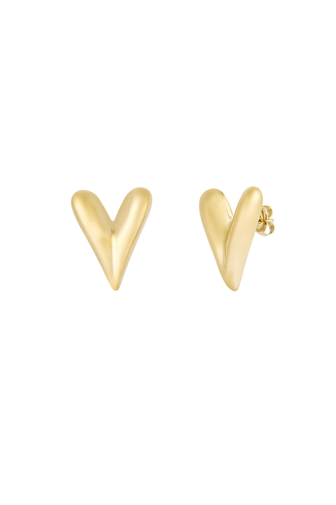 True Heart Button Earrings