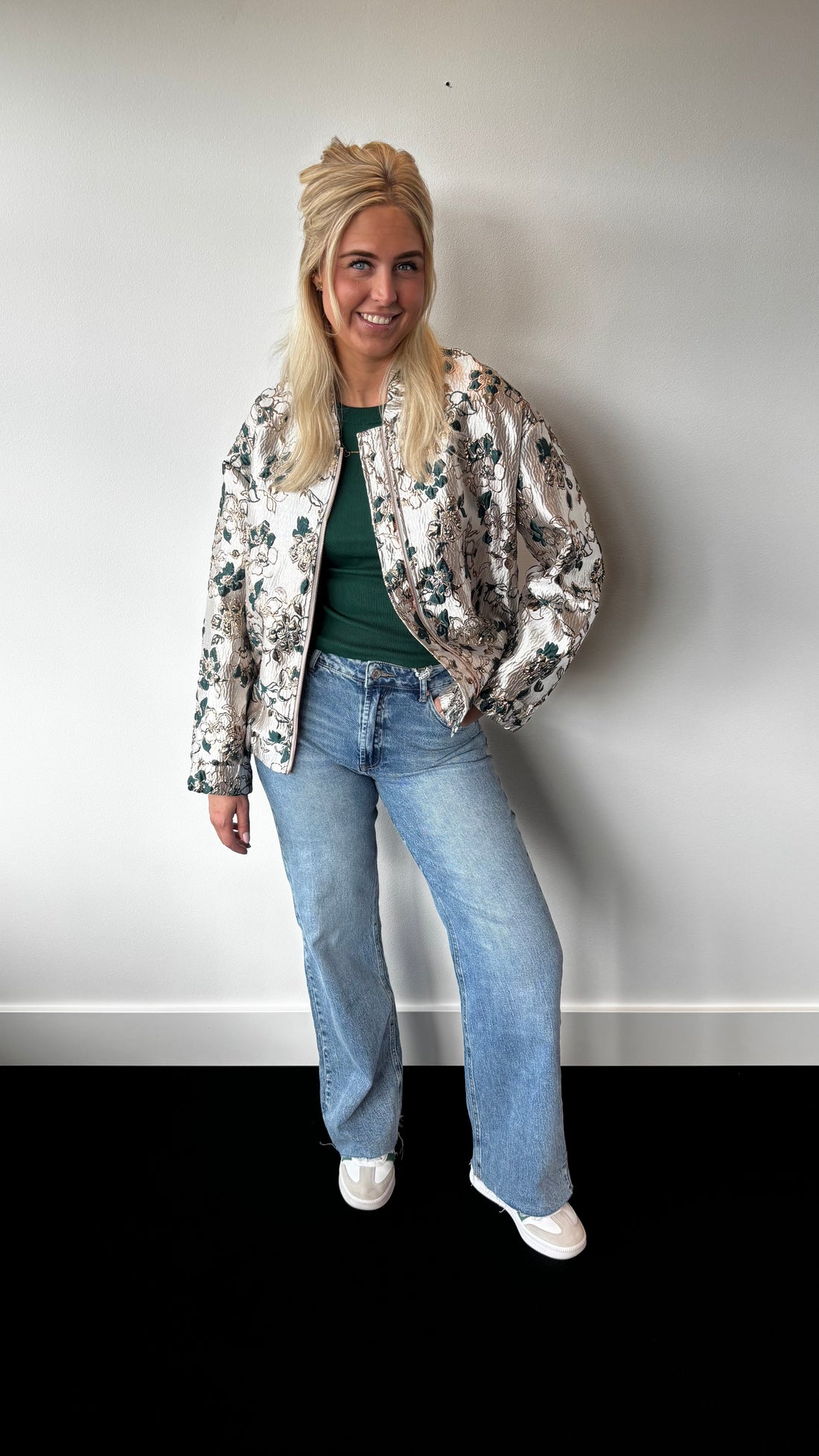 Marie Blossom Bomber Green