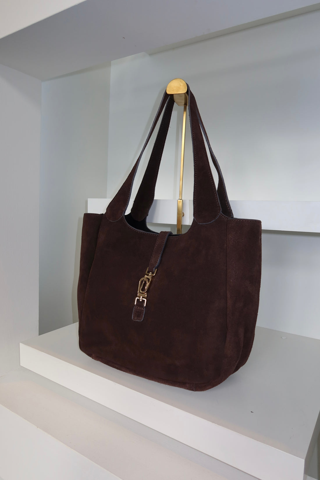 Loez Suede Bag Brown