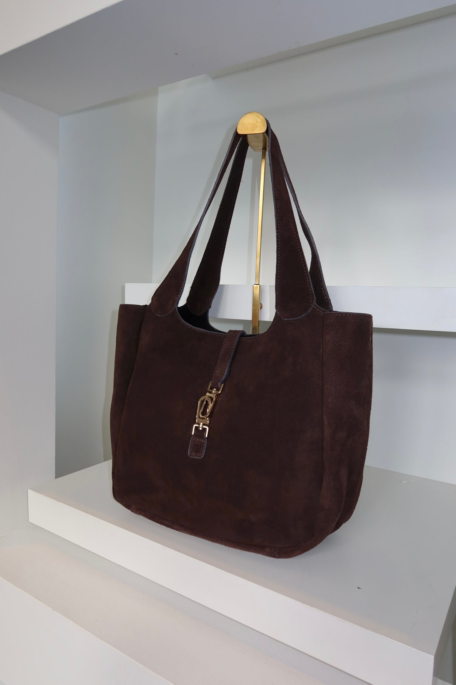 Loez Suede Bag Brown