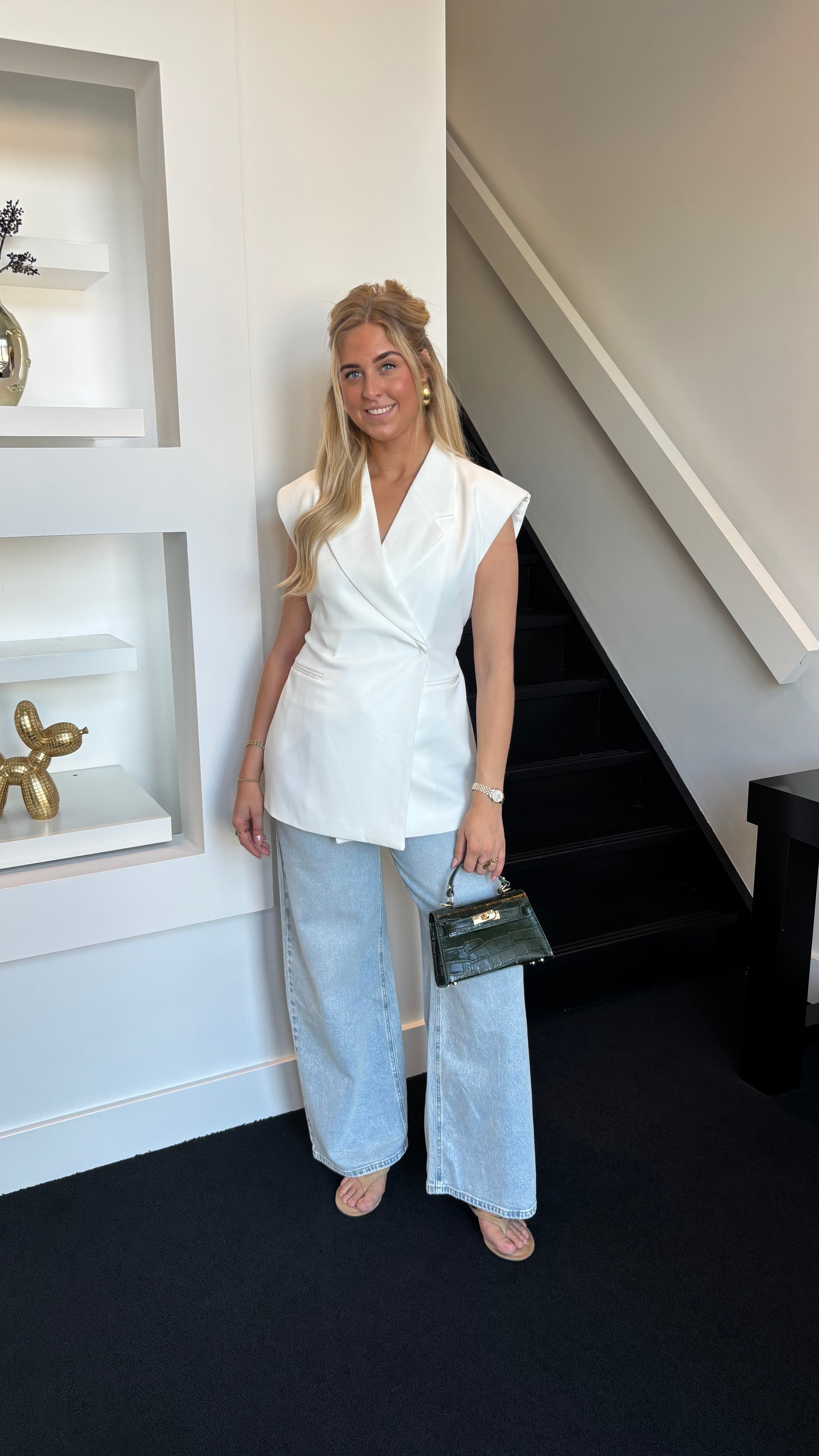 Sweet Shape Gilet White 25223