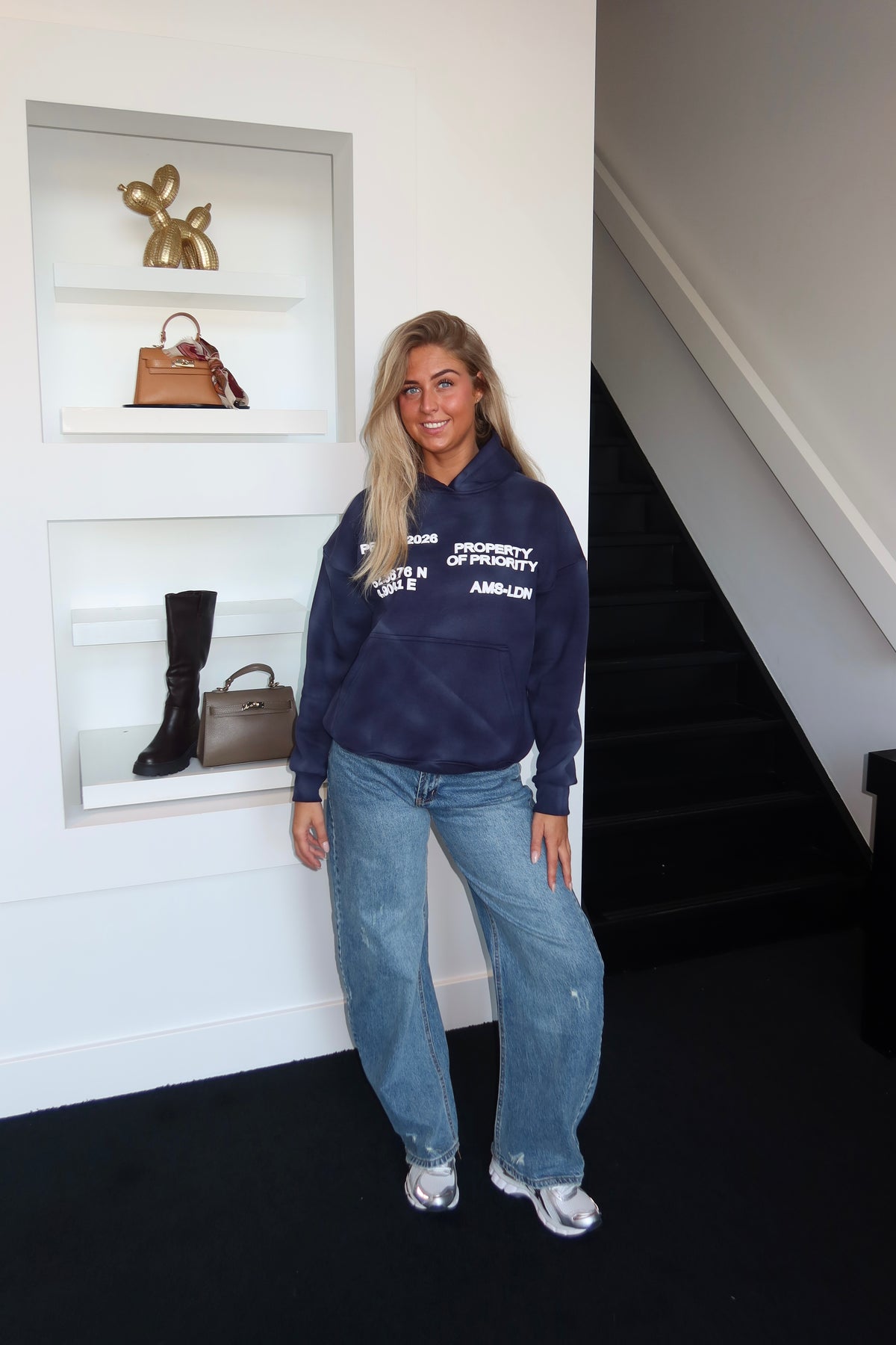 Priority Hoodie Navy