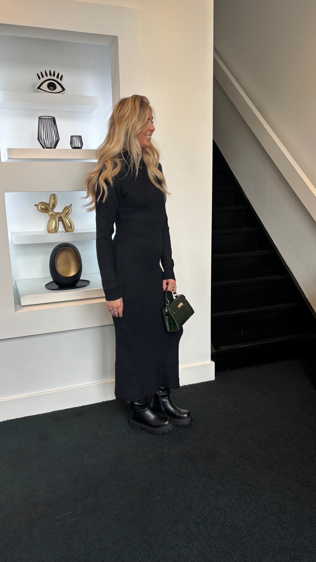 Iconic Knit Dress Black 231 (Tall Girl Approved)
