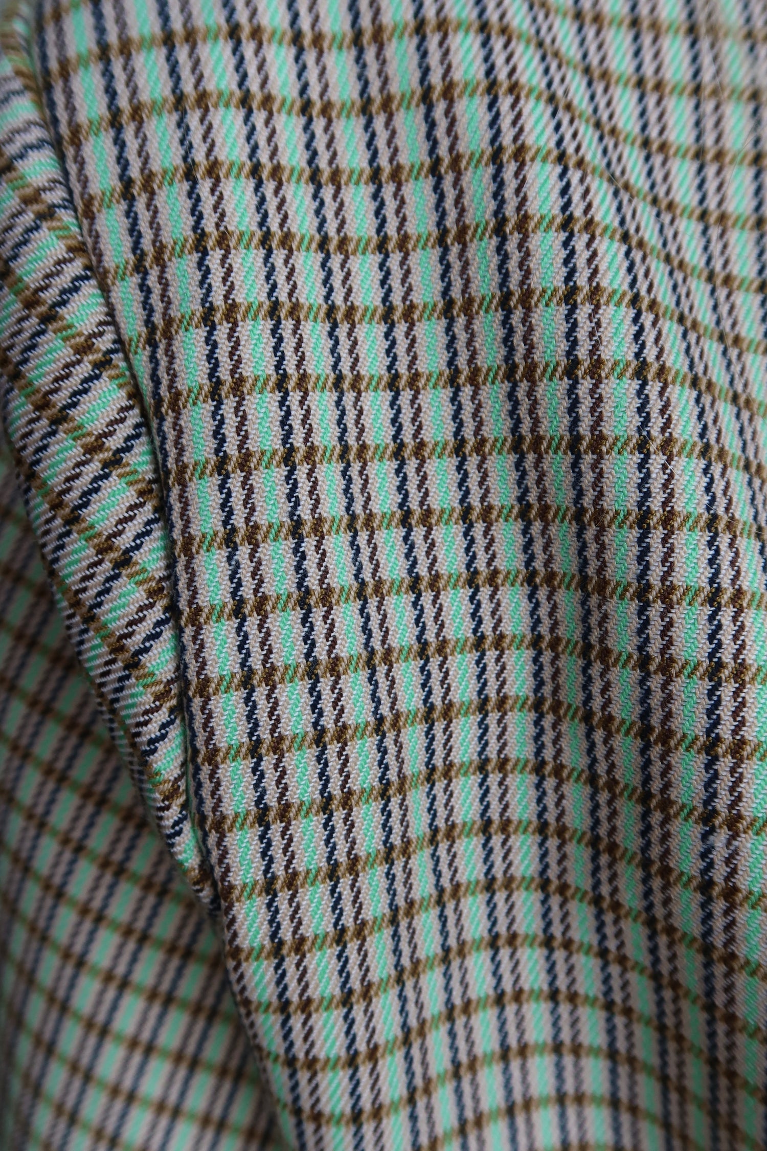 Lola Oversized Boxy Blazer Green Plaid