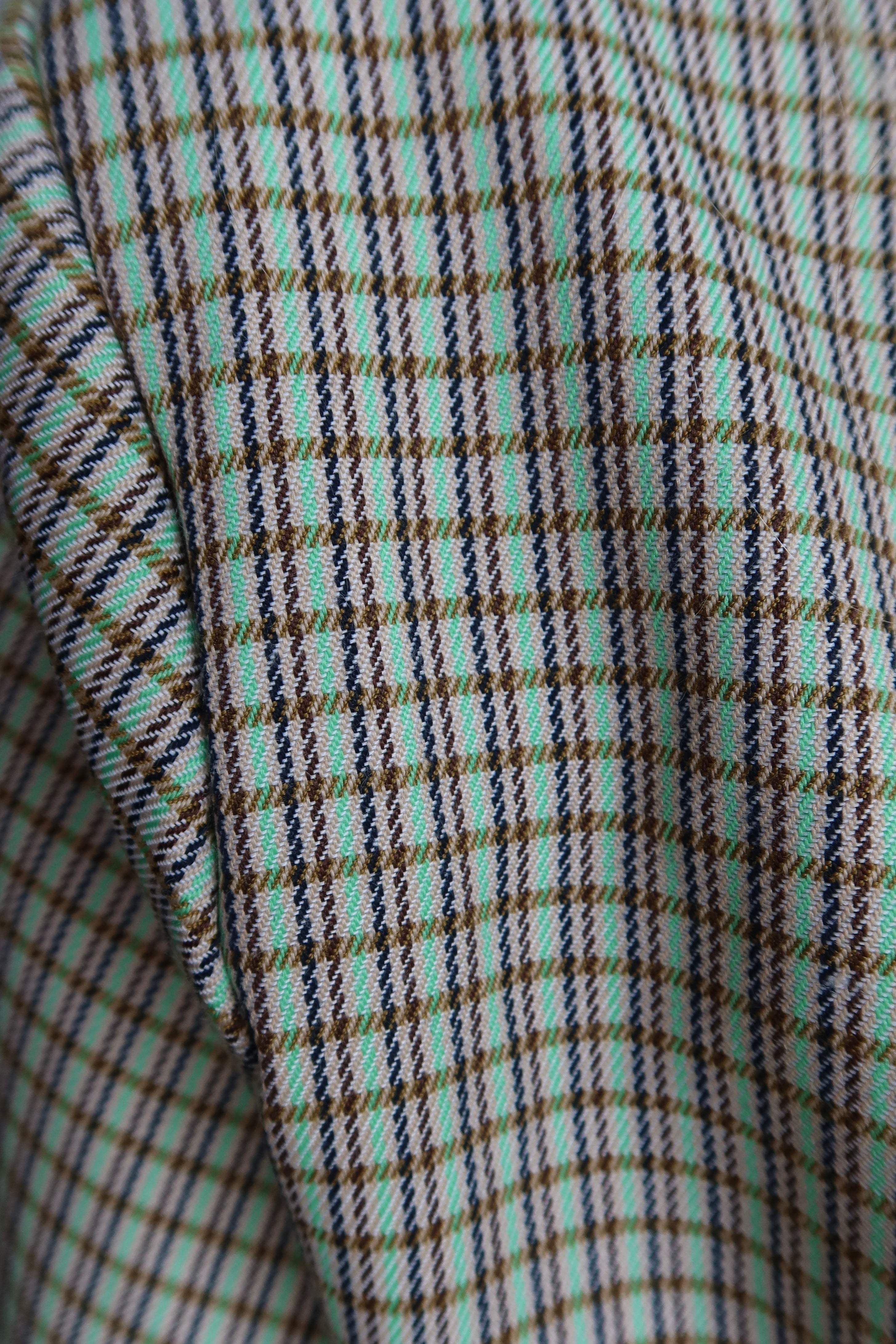 Lola Oversized Boxy Blazer Green Plaid