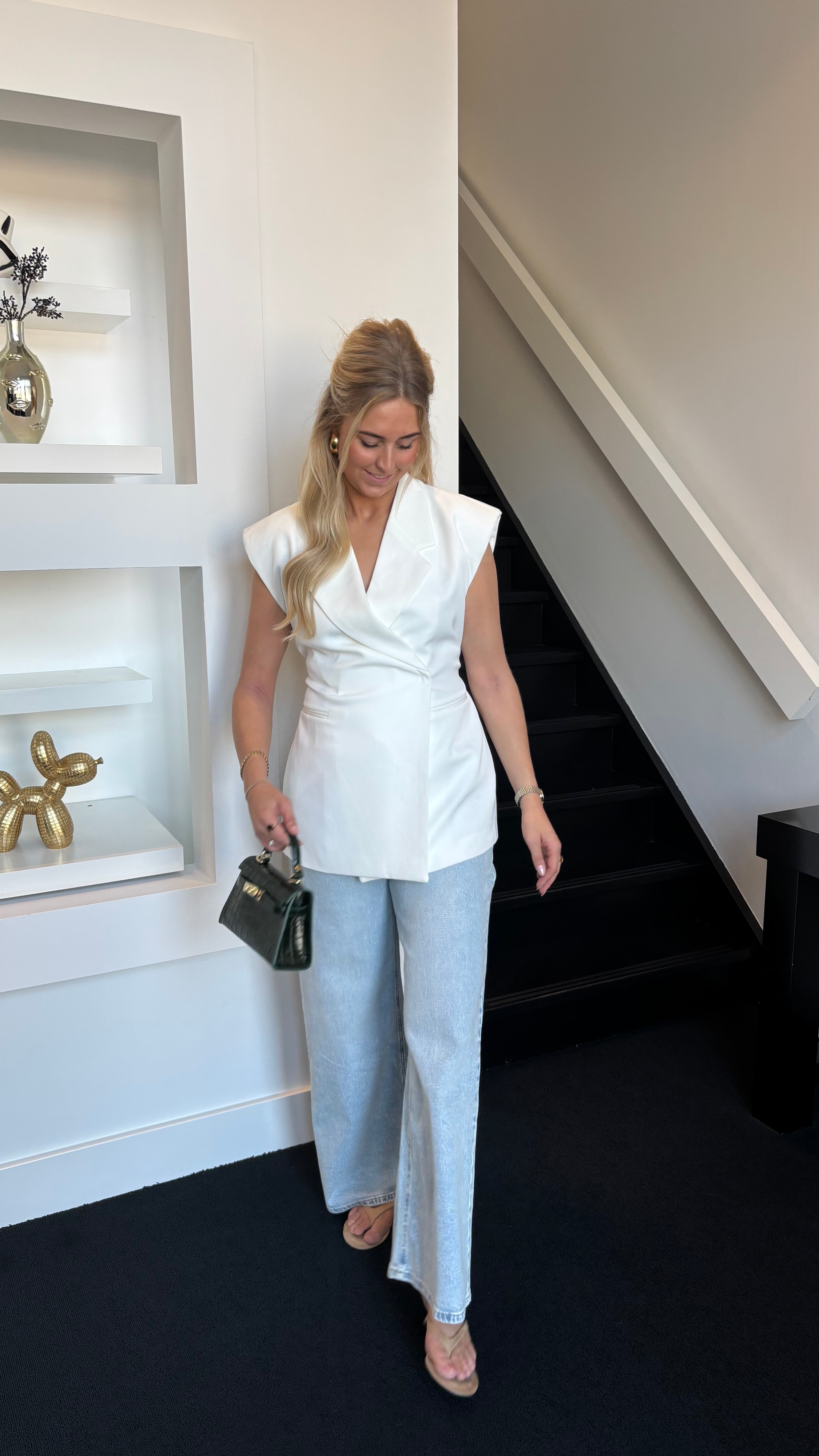 Sweet Shape Gilet White 25223