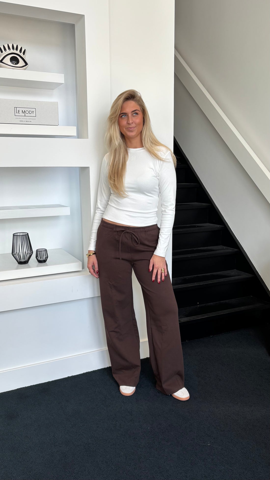 Wide Leg Jogger Tall Chocolate