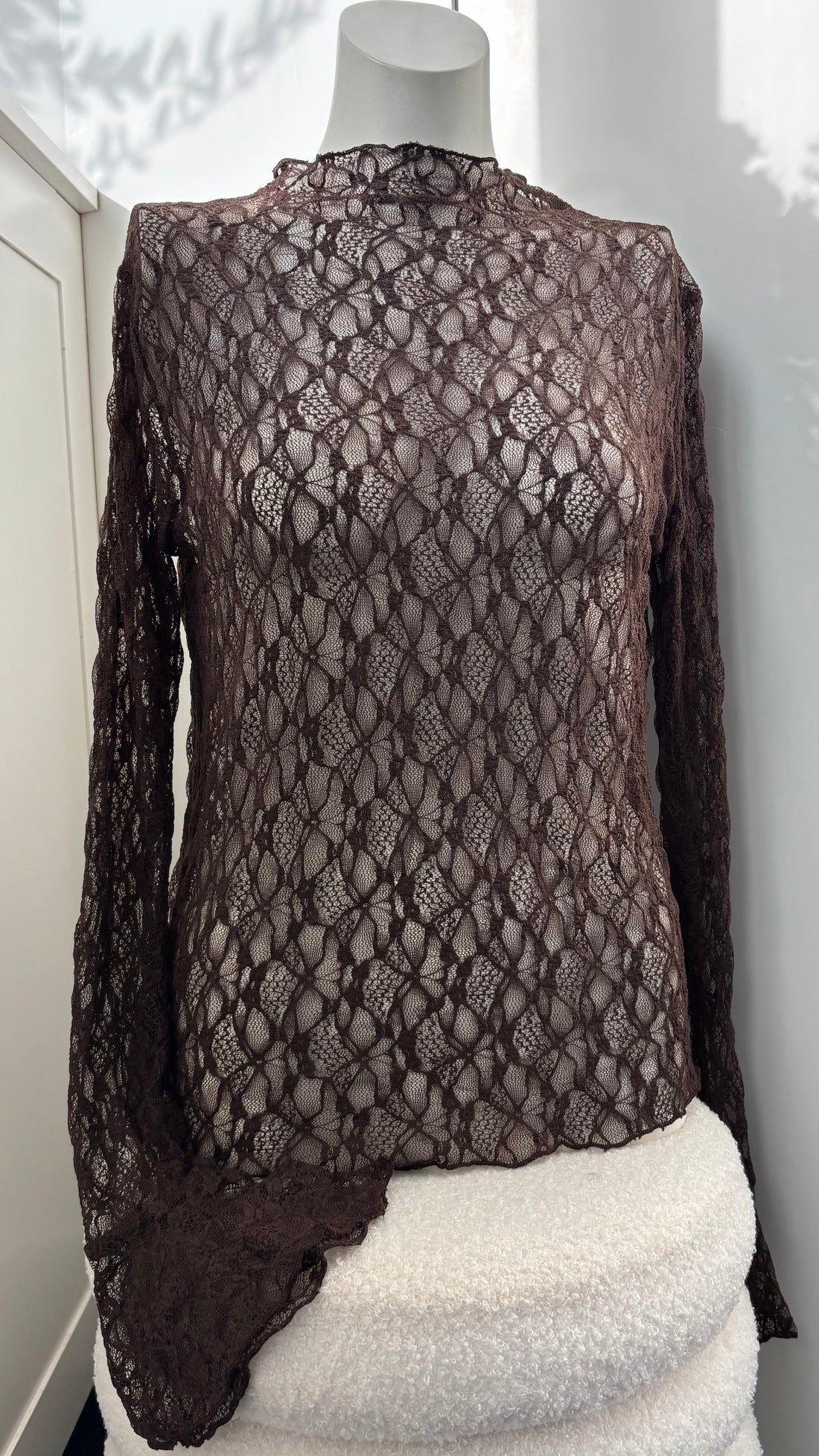 Macy Lace Top Brown 24219
