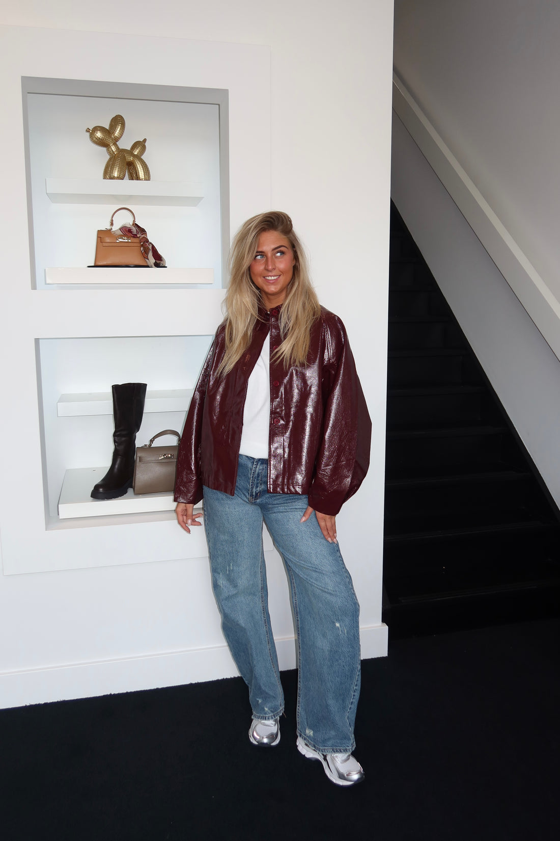 Eli Jacket Glossy Bordeaux