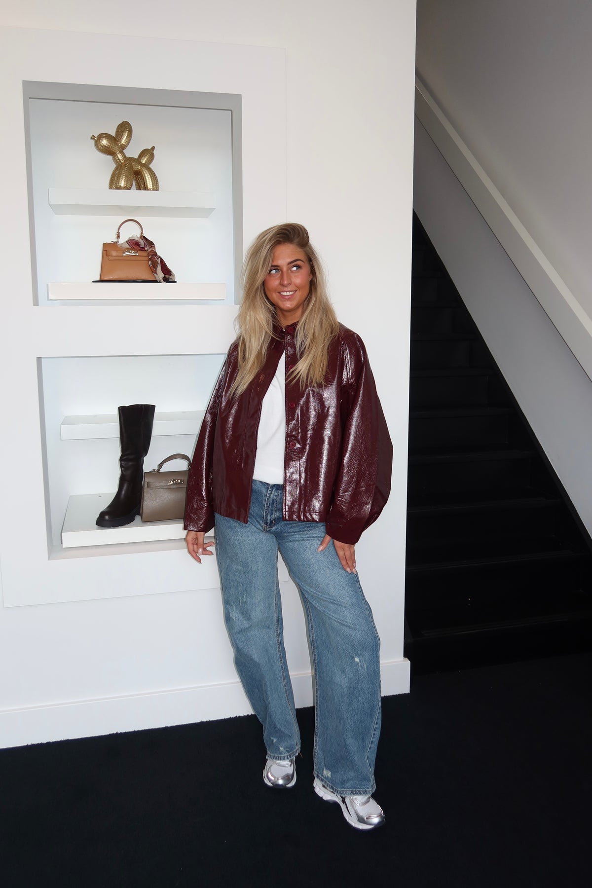 Eli Jacket Glossy Bordeaux