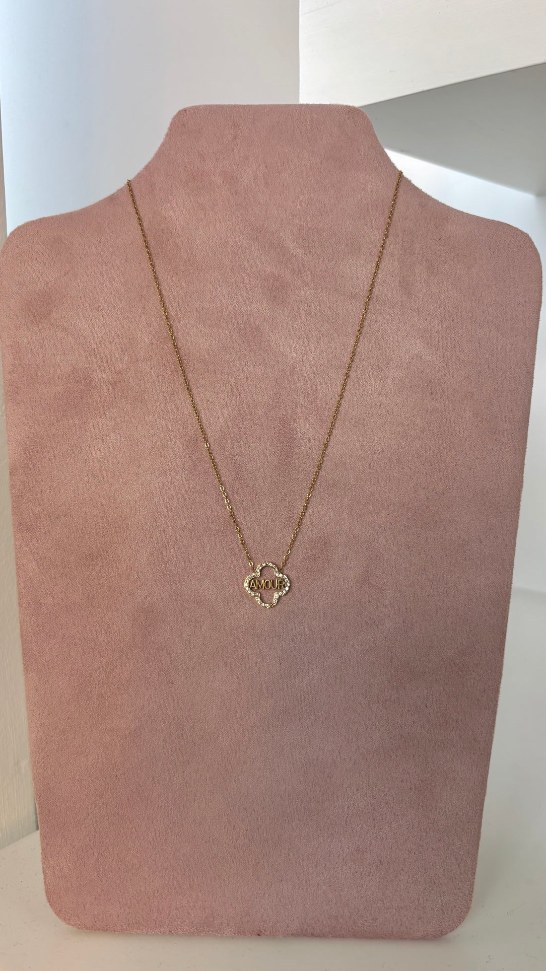 Amour Clover Necklace Gold