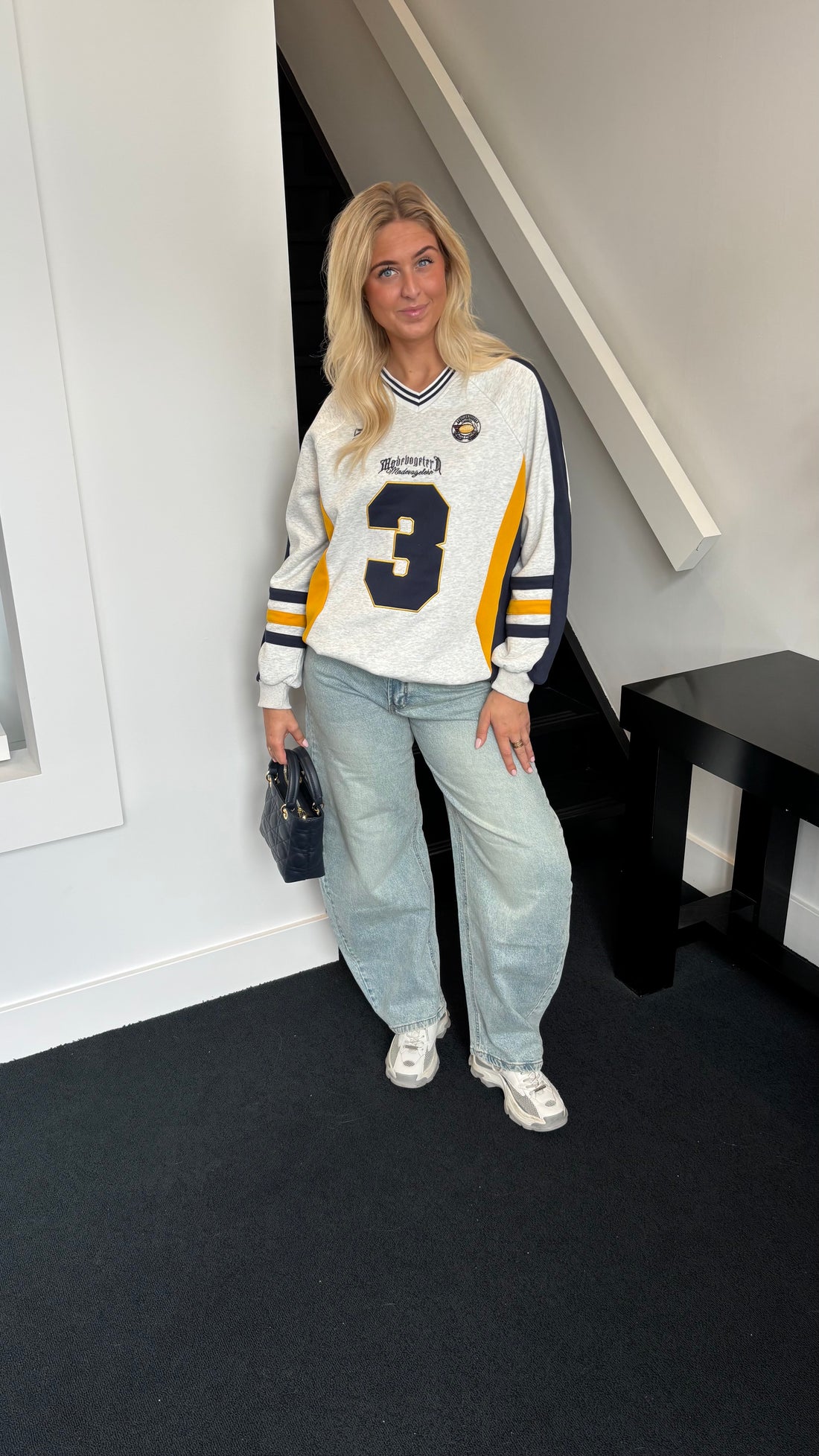 Football Jersey Sweater Grey 6227