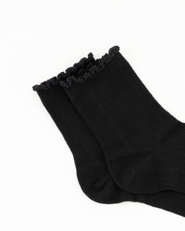 Ruffle Socks Zwart