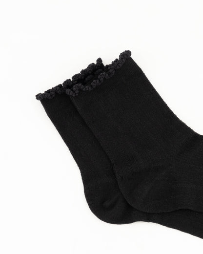 Ruffle Socks Zwart