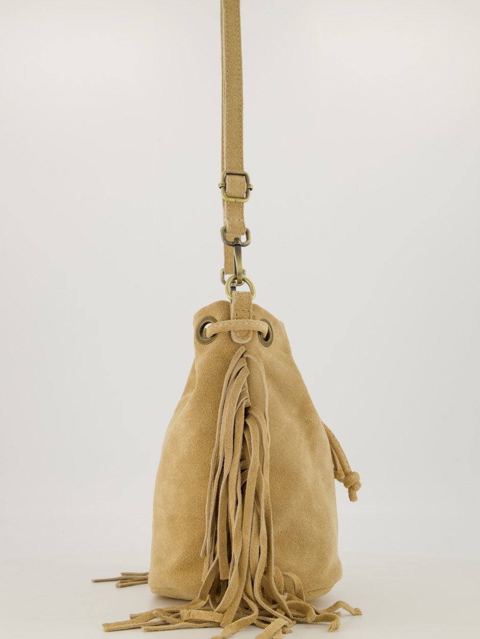 Hazel Suede Bag Sand