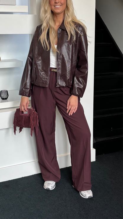 Romy Pantalon Burgundy 2473