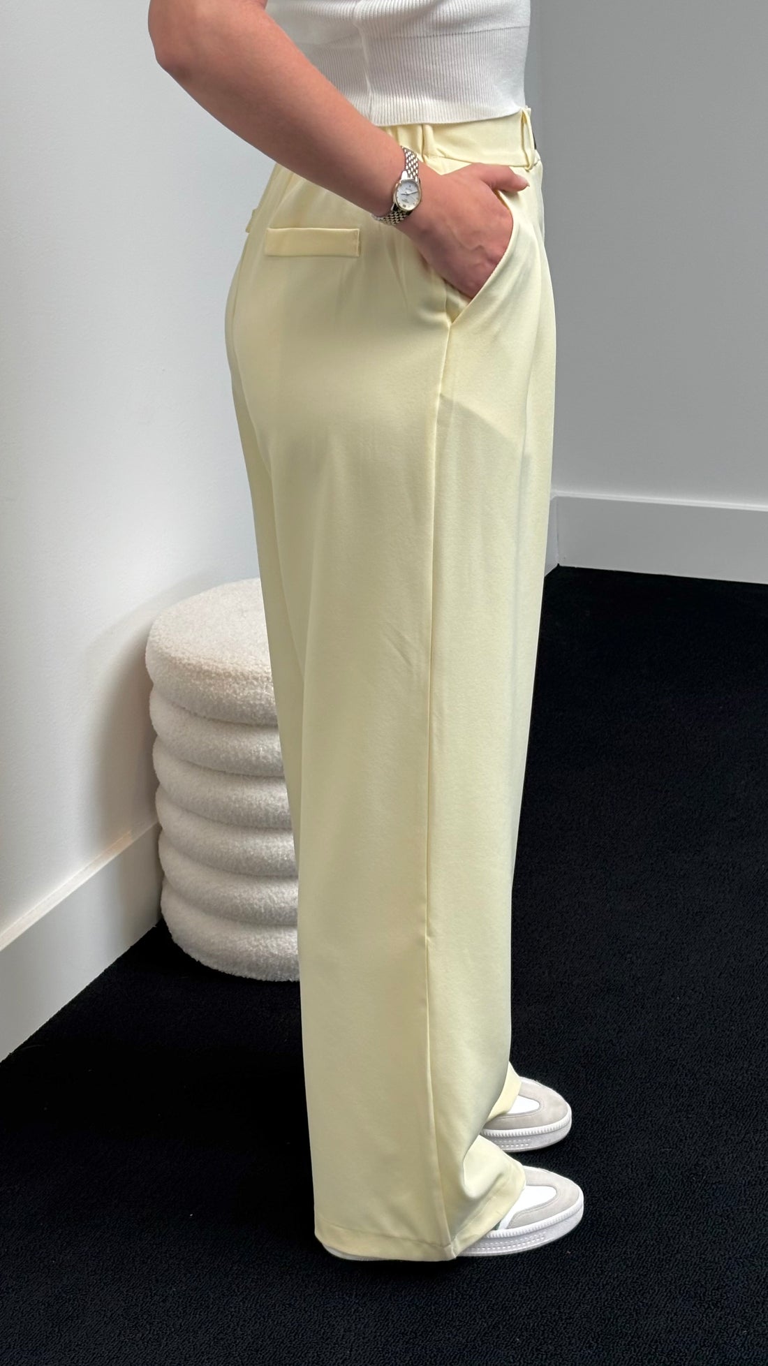 Romy Stretch Pantalon Butter Yellow 24737