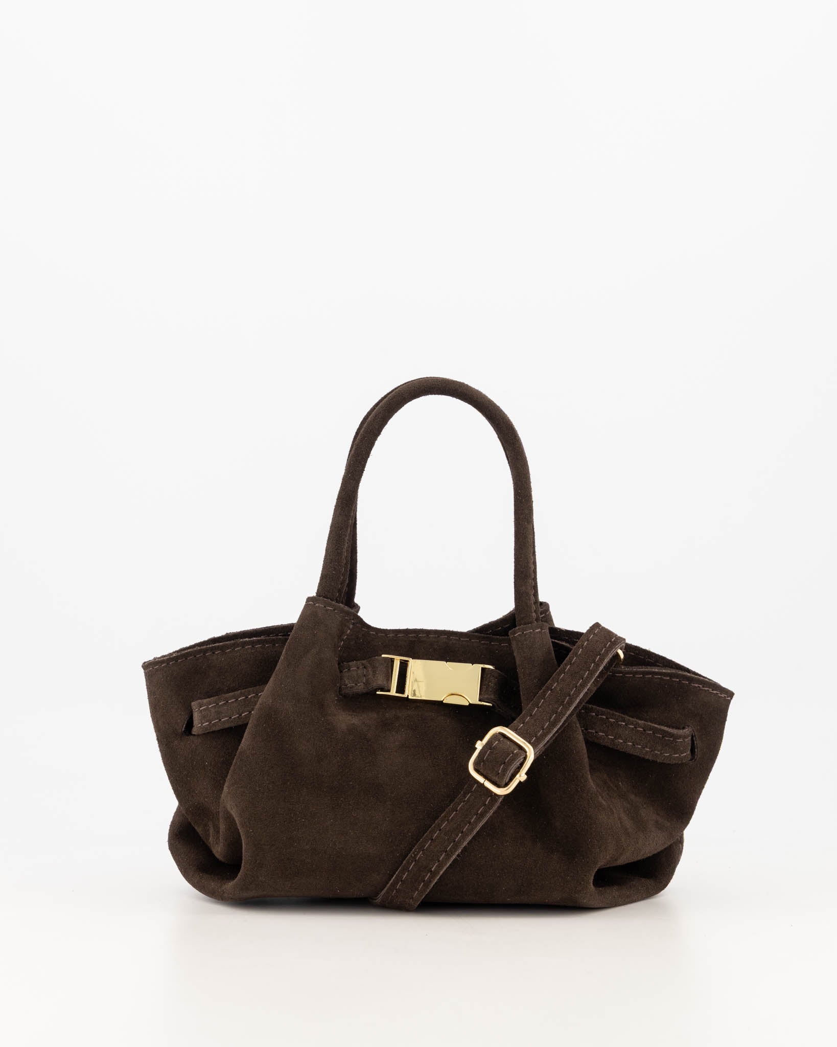 Leonie Suede Bag Brown