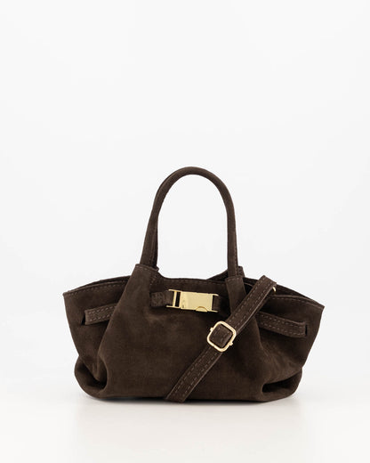 Leonie Suede Bag Brown