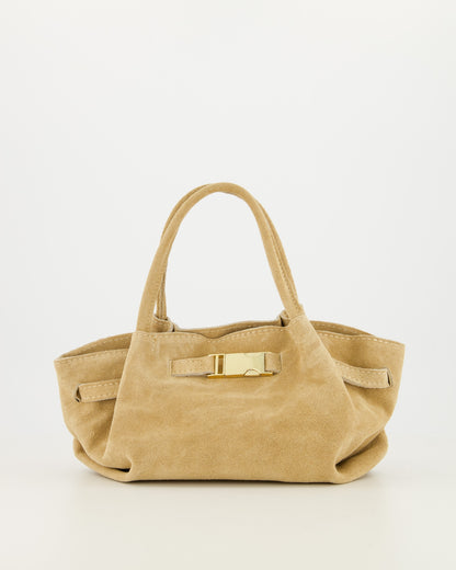 Leonie Suede Bag Sand