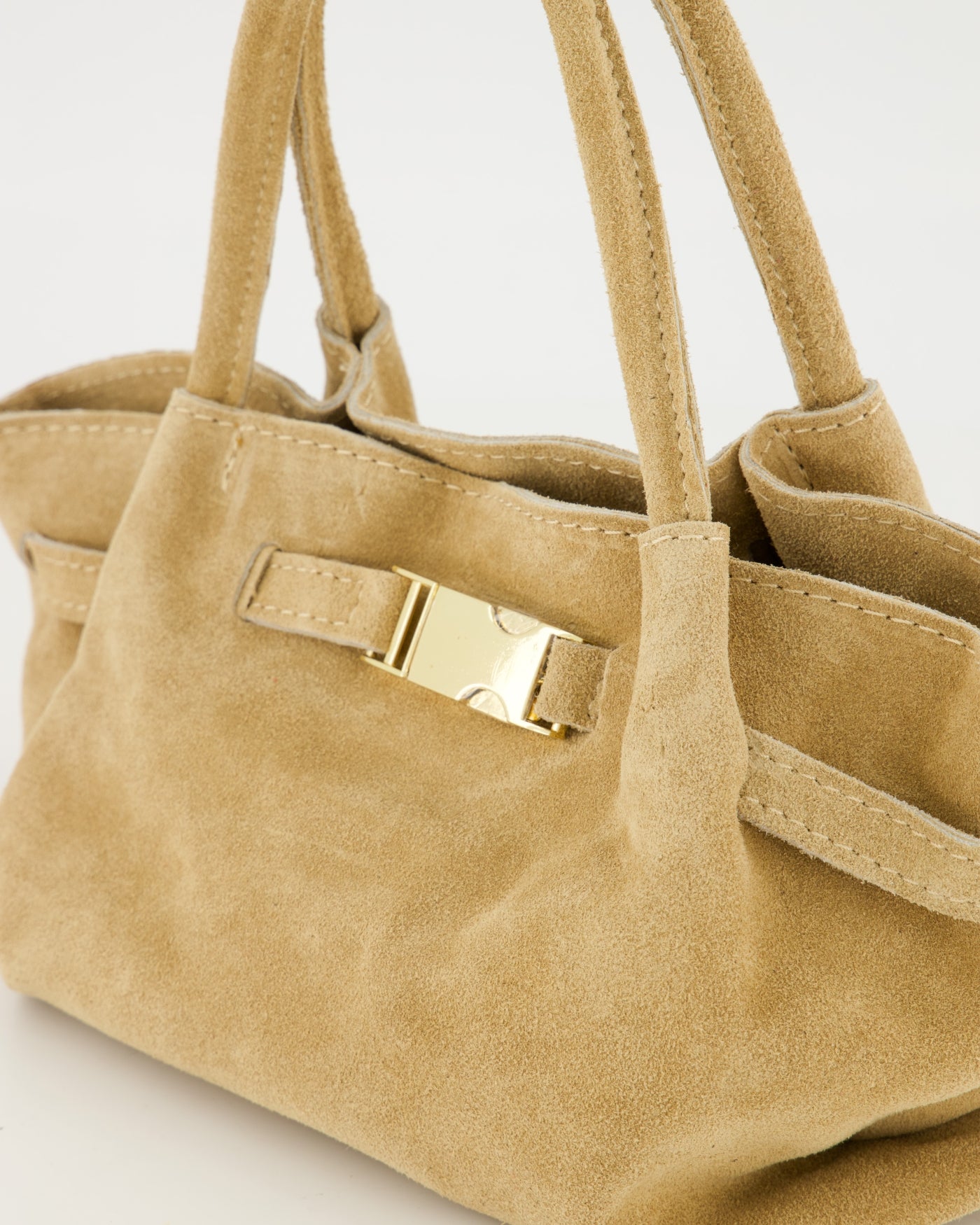 Leonie Suede Bag Sand