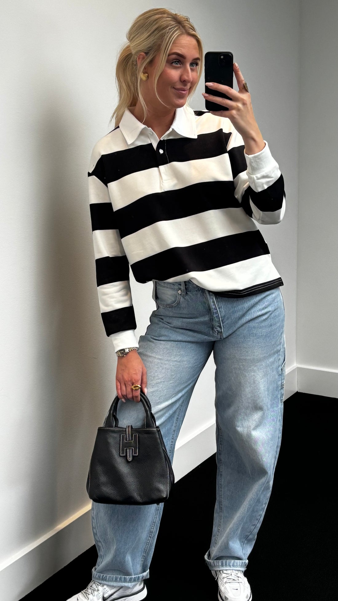 Boyfriend Striped Polo 9929