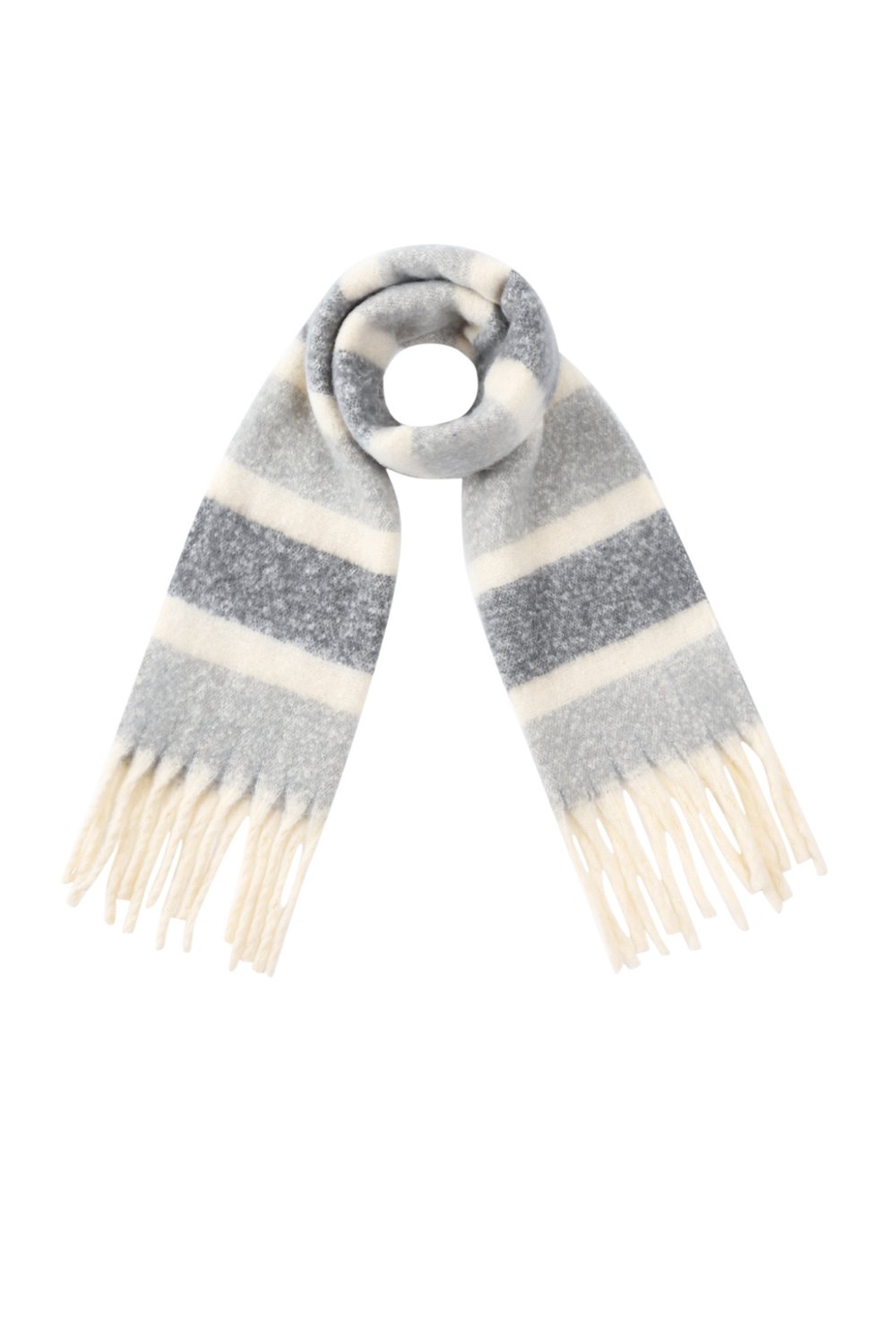 Striped Grey Scarf