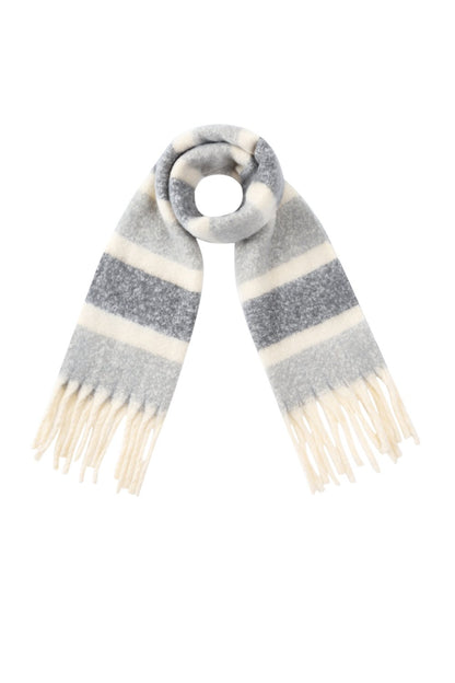 Striped Grey Scarf