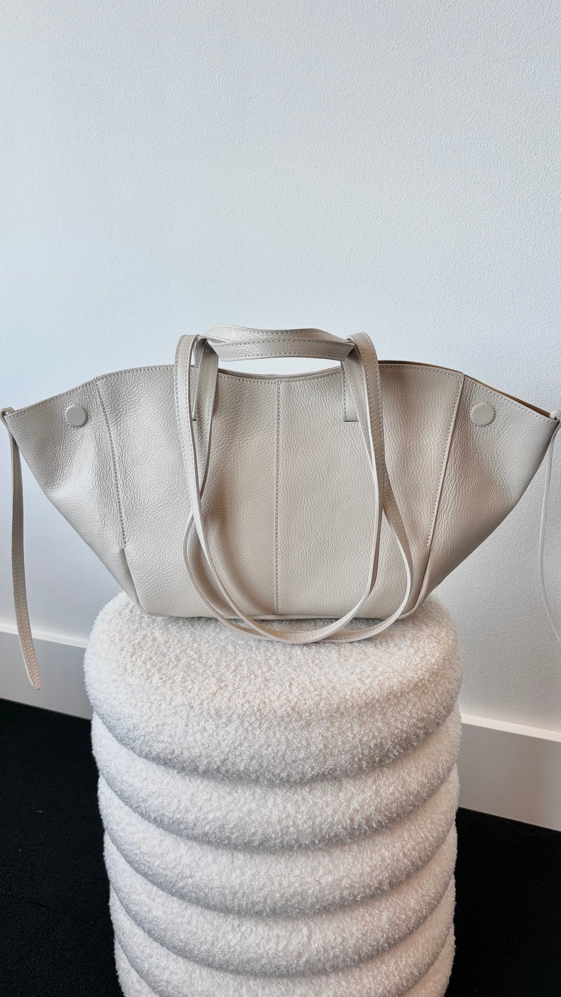 Martha Leather Bag Ecru