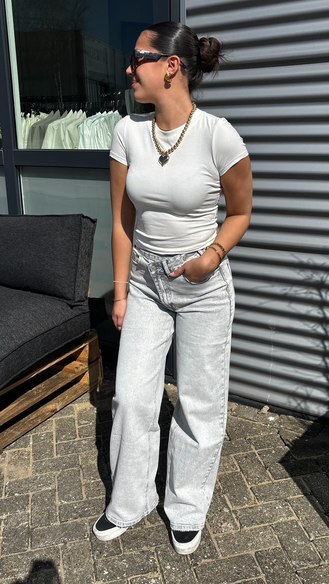 Basic Rib Top White