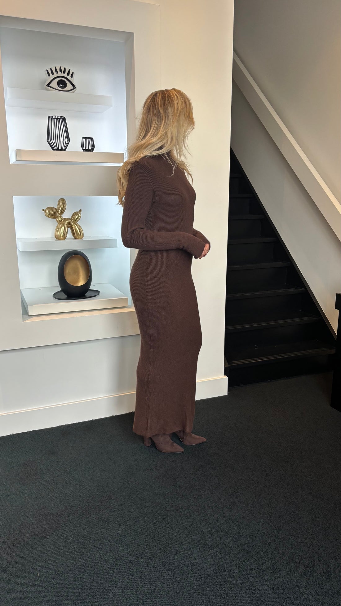 Iconic Knit Dress Brown 231 (Tall Girl Approved)