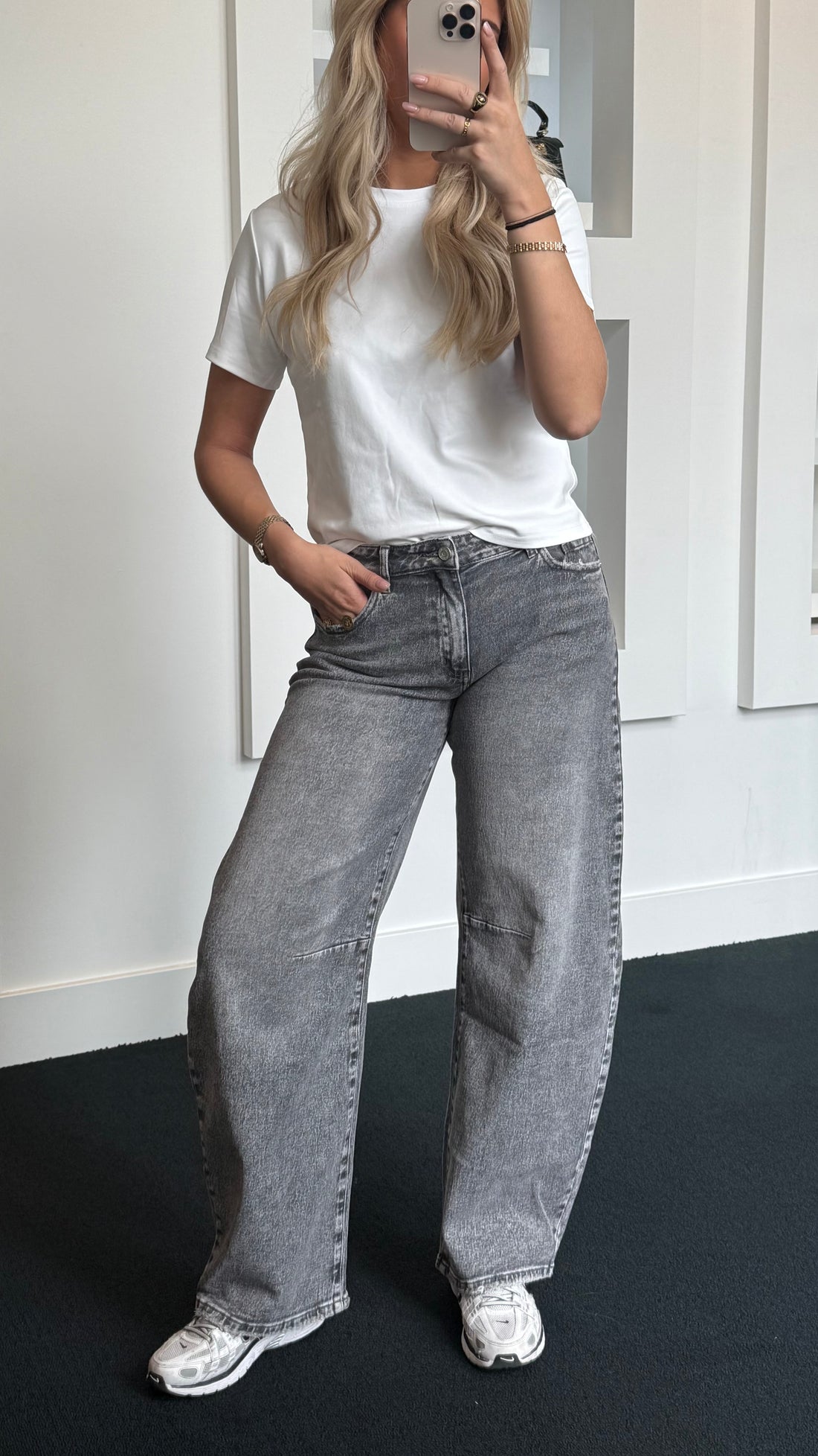 QH Nova Balloon Fit Jeans Grey 3717