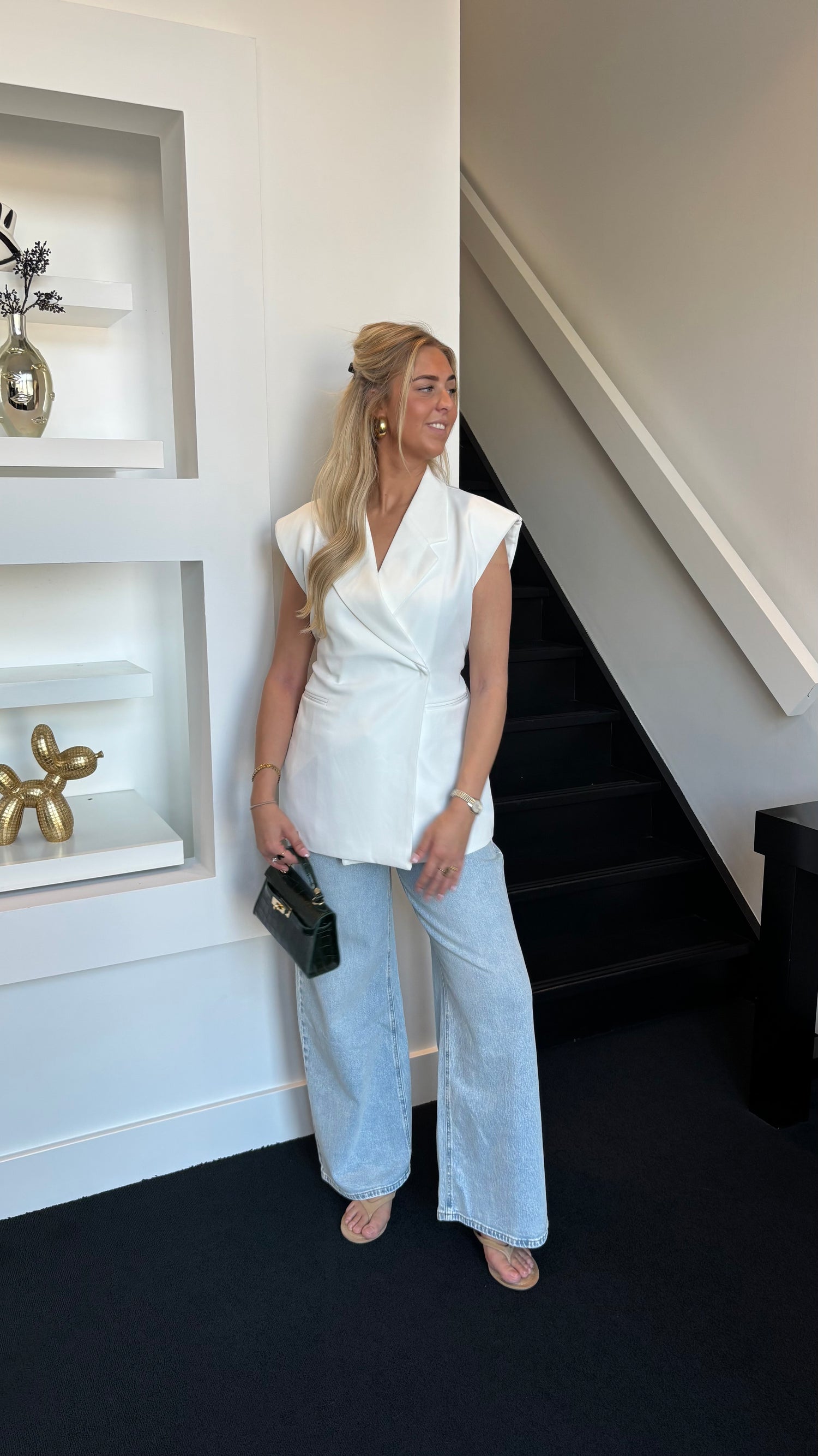 Sweet Shape Gilet White 25223