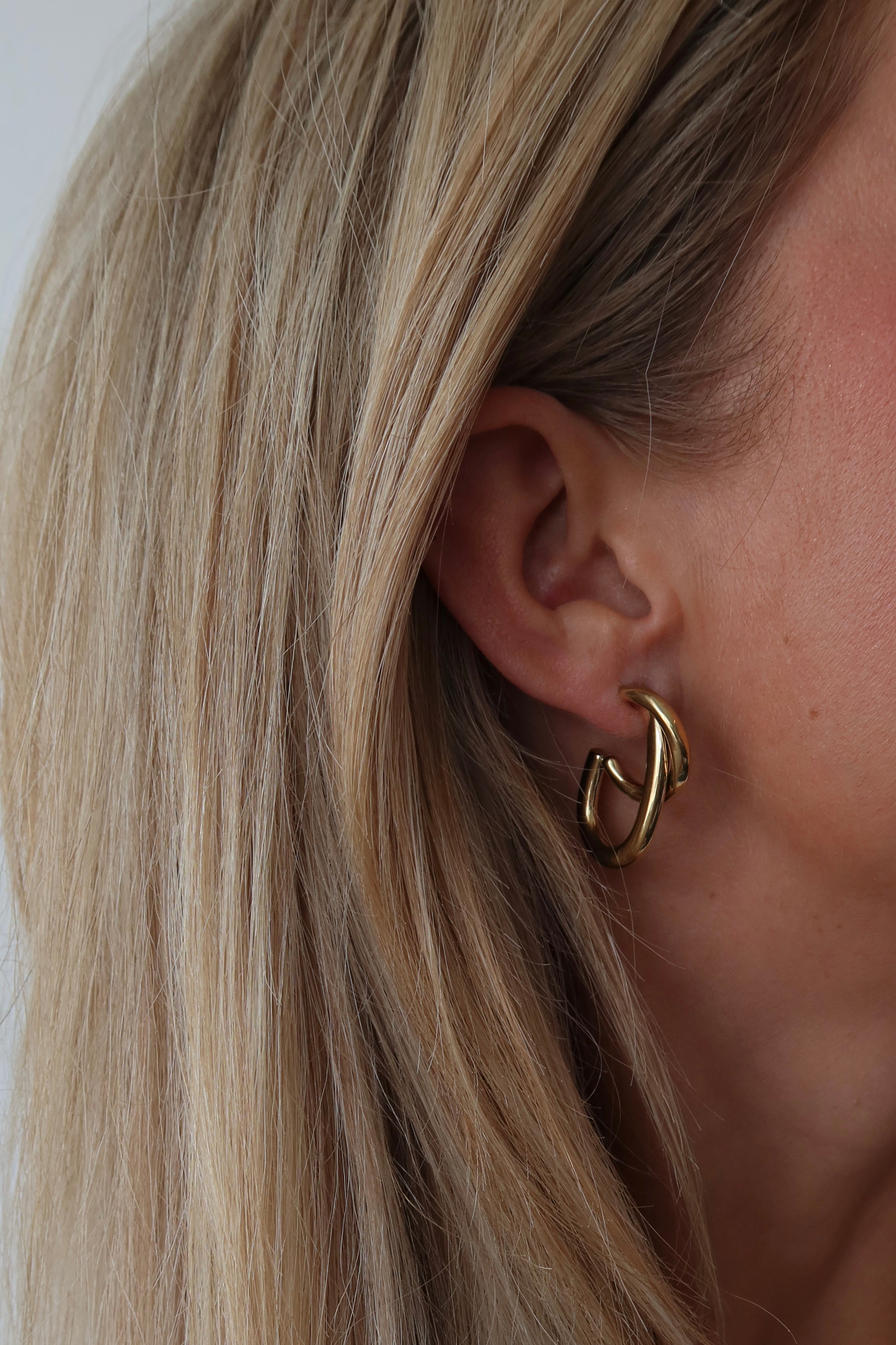 Double Earrings Gold