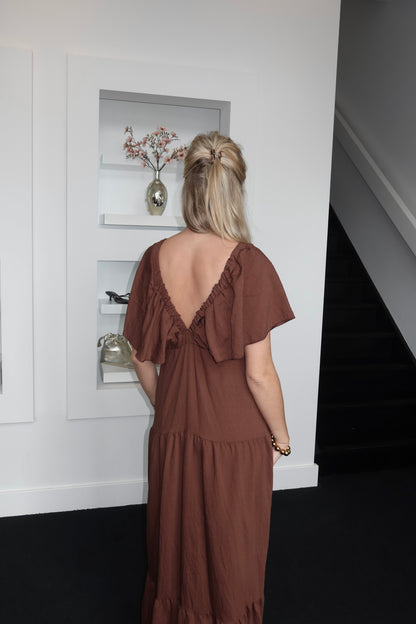 Bonita Dress Dark Brown 5278