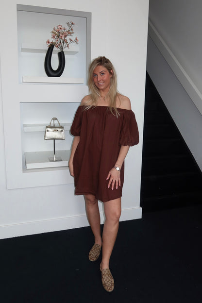 Endless Summer Dress Brown 8997