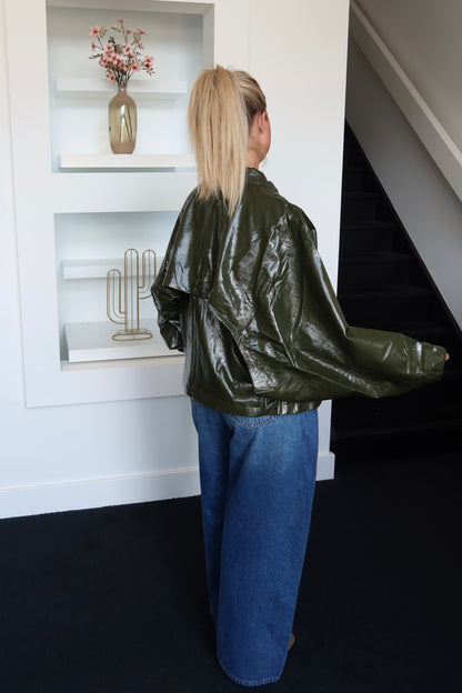 Eli Jacket Glossy Green
