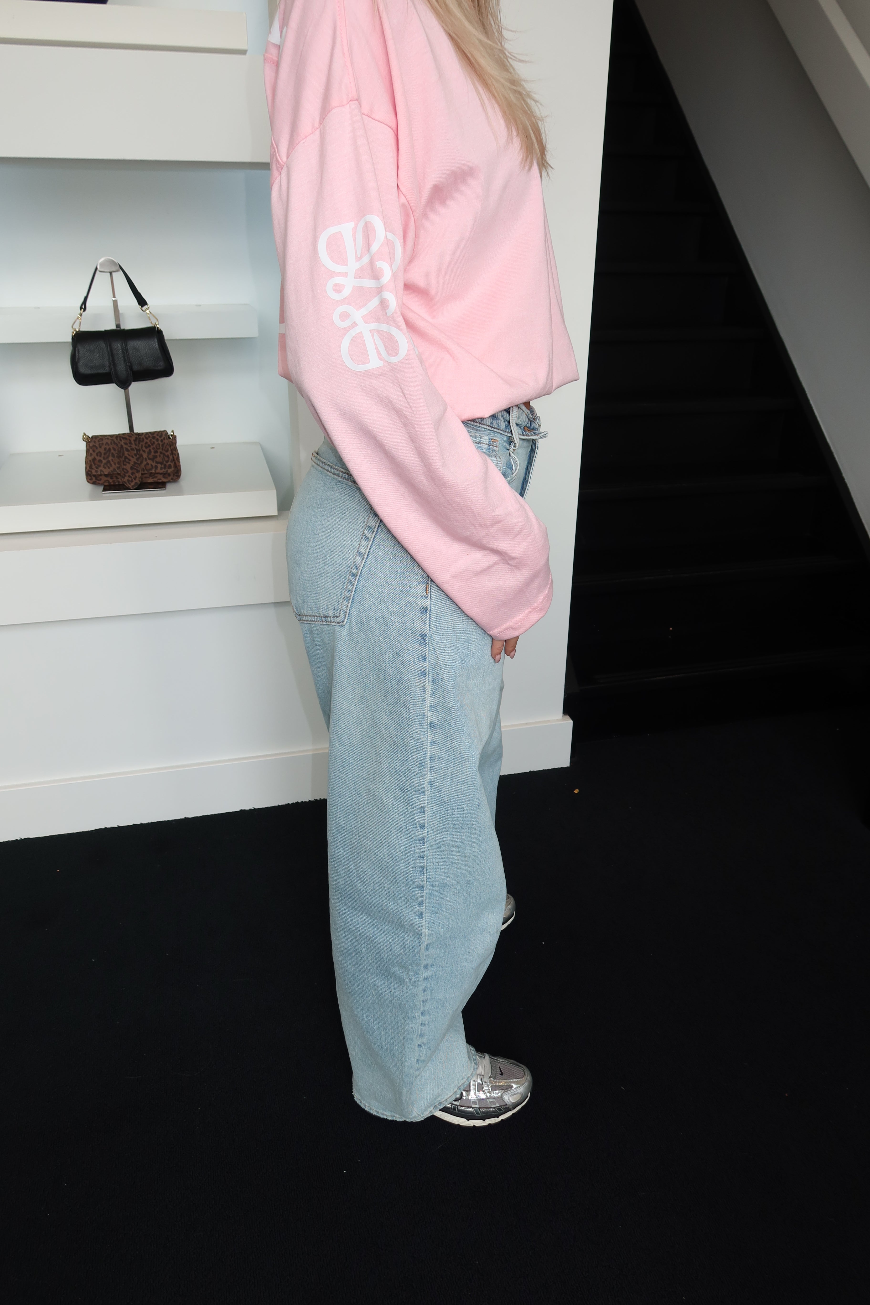 See See Fold Over Ballon Fit Jeans 3986