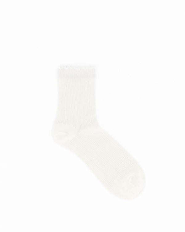Ruffle Socks Off White