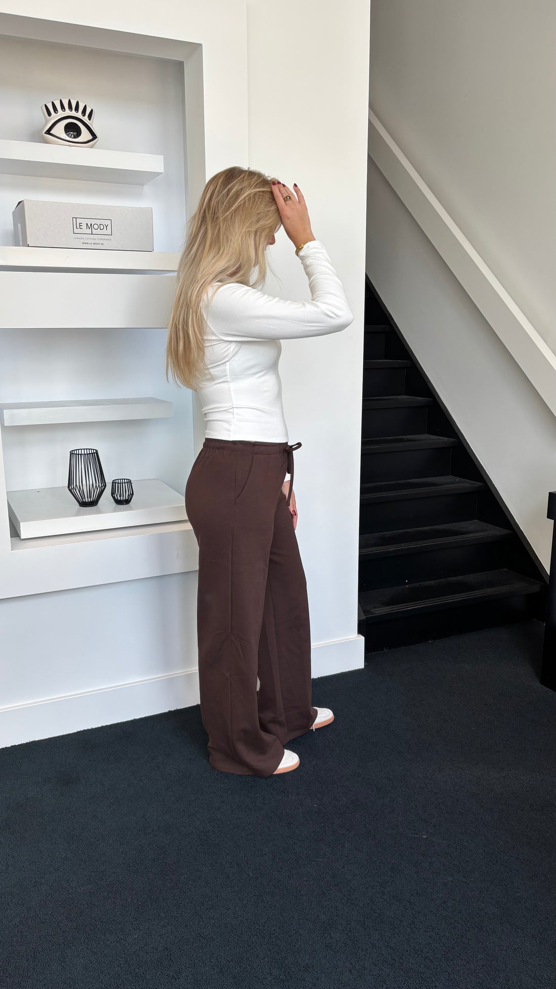 Wide Leg Jogger Tall Chocolate